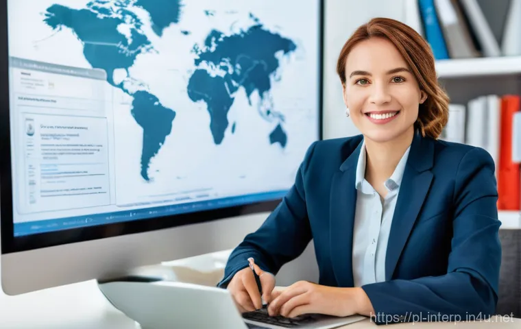 국제통역사 자격증 취득 후 장점 - **Prompt 1: The Globally Certified Translator's Professionalism**
A highly professional and dive...